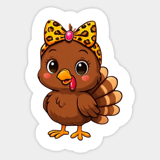 Matching Thanksgiving Turkey – Women & Girl Set Sticker by ArtistTee ⭐⭐⭐⭐⭐